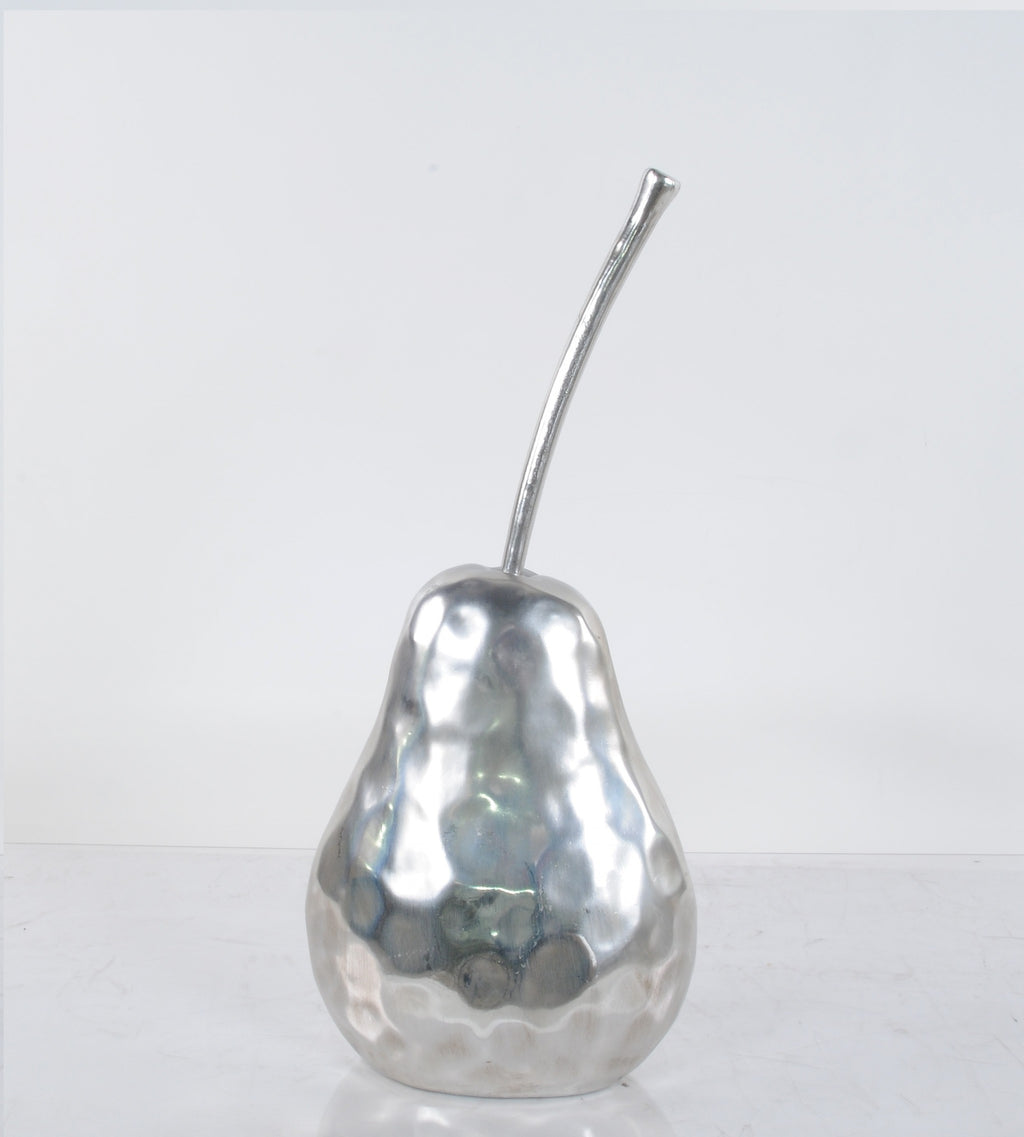 Delicious Hammered Finish Pear Statue - 99fab 