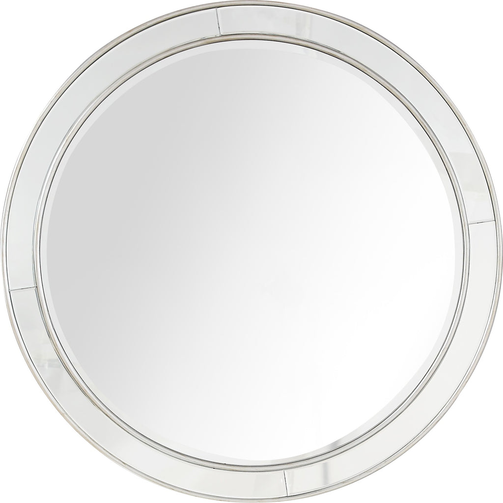 Silver Beaded Wall Mirror - 99fab 