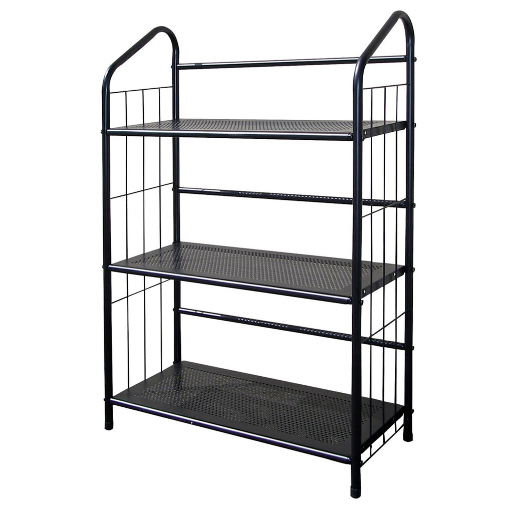 Black 3 Shelf Metal Standing Book Shelf - 99fab 