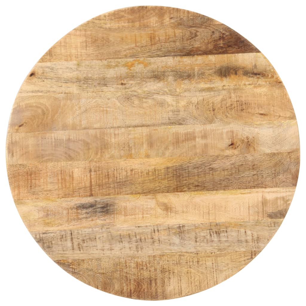 vidaXL Bistro Table Round Ø27.6"x29.5" Rough Mango Wood-2