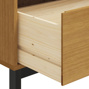 vidaXL Drawer Cabinet FLAM 43.3"x15.7"x31.5" Solid Wood Pine-6