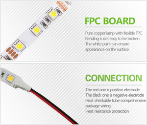 This Image Shows FPC Board & Connection Details of Wireless Led Light Strips | 99FAB.COM