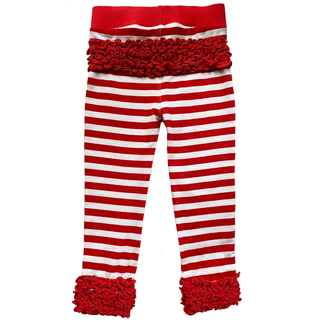 Baby Toddler Big Girls Boutique Red Ruffle Butt Leggings - 99fab 