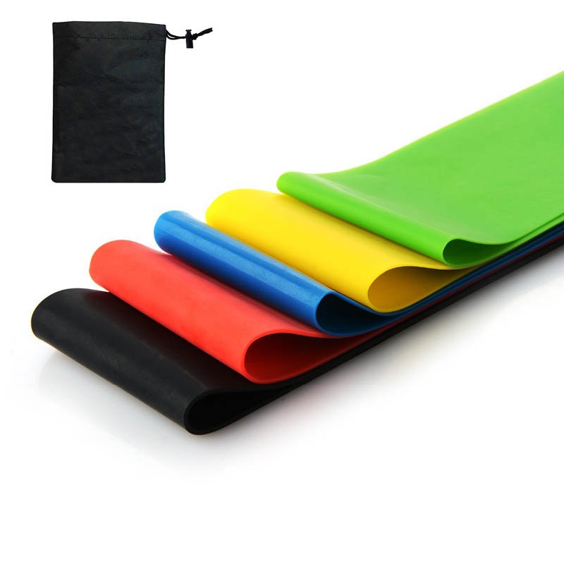 5pcs Yoga Resistance Loop Exercise Bands for Home Fitness, Stretching, Strength Training, Pilates - Yoga Resistance Bands - 99fab.com