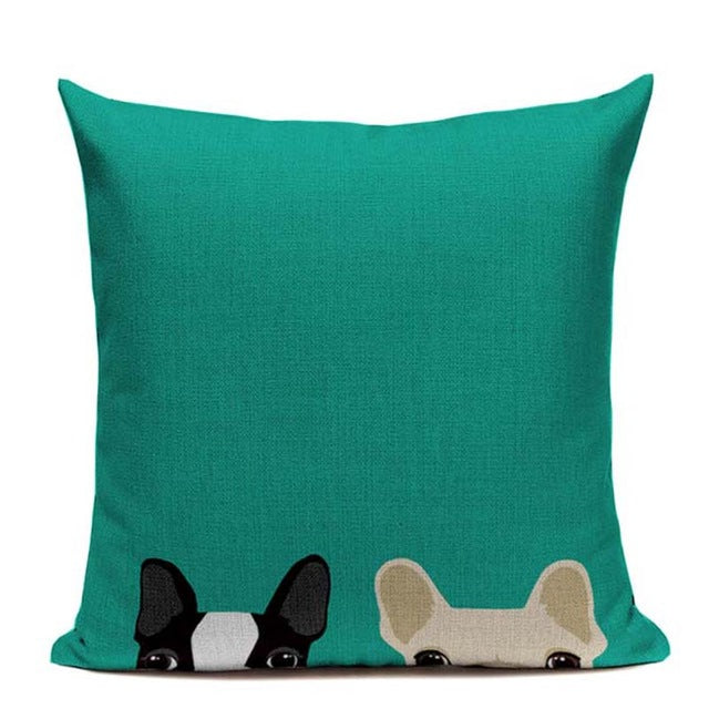 boston terrier Cushion Pillow Case - pillow cover - 99fab.com