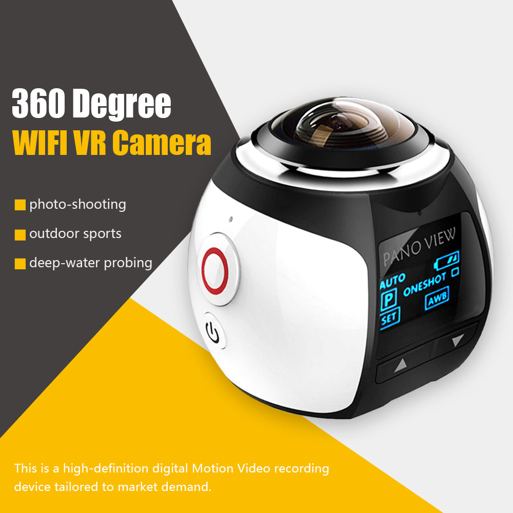 360 Panoramic Action Camera Ultra HD Wifi Mini Waterproof - Gadgets - 99fab.com