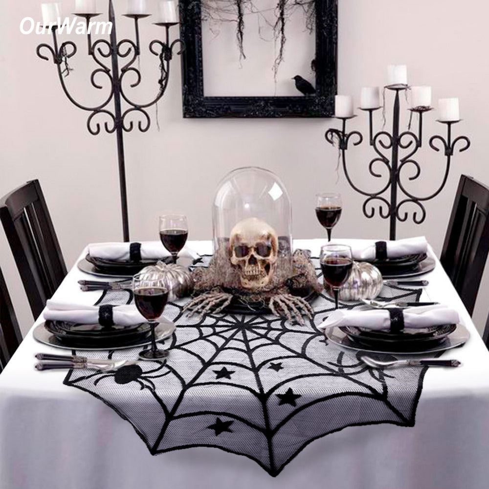 Halloween Party Decoration Spiderweb Table Cloth - halloween - 99fab.com